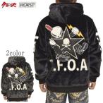 クローズ×WORST CRSZ-2304 ファー ジップ ジャケット ボアジャケット デスラビット T.F.O.A 武装戦線 スカル バイク バイカー アウター メンズ