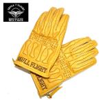 SKULL FLIGHT スカルフライト 3シーズン対応撥水加工オールレザーグローブ BONE GLOVE ボーングローブ キャメル 全10色