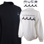 ショッピングゴルフウェア メンズ muta ハイネックトレーナー スウェット ゴルフウェア メンズ 秋冬用 紺 グレー M L LL  ムータ マリン marine ACANTHUS アカンサス mmacma2535