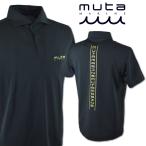 muta marine golf 半袖ポロシャツ メンズ ムータ マリン ゴルフ ゴルフウェア 春夏用 黒 M L LL mmax446320
