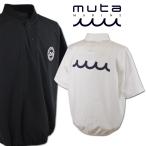 muta 半袖プルオーバー メンズ ムータ マリン ゴルフ ゴルフウェア marine golf 春夏用 白 黒 M L mmsg240702