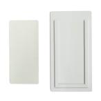 ネームプレートホルダー&無地プレート(白)|トラック用品