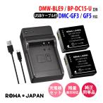 Panasonic対応 パナソニック対応 DMW-BLE9 互換 バッテリー 2個 + DMW-BTC9 互換 USB充電器 セット ロワジャパン