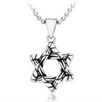ネックレス ステンレス メンズ ペンダント 六芒星 星 魔法 魔法陣 シンプル おしゃれ ユニセック ...