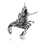 ネックレス ステンレス メンズ ペンダント スコーピオン サソリ 蠍 個性的 かっこいい ユニセックス プレゼント サージカルステンレス チョーカー 昆虫 虫