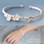 Yahoo! Yahoo!ショッピング(ヤフー ショッピング)桜 ブレスレット バングル 花 サクラ さくら プレゼント ギフト ガーリー 可愛い スチームパンク パーティ ハロウィン イベント 春 入学祝 卒業祝 レディース