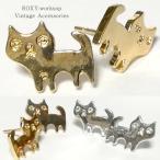 Yahoo! Yahoo!ショッピング(ヤフー ショッピング)猫 ピアス ネコ ねこ レディース 可愛い ビンテージ プレゼント ギフト 大人 可愛い ガーリー シルバー ゴールド ハロウィン 結婚式 パーティ