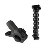 送料無料  ゴープロ GoPro HEROシリーズ対応 クランプマウント フレキシブルアーム バックル クイックリリース 多関節 360度(RSX-155)