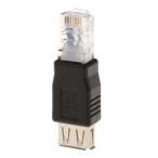 LAN-USBアダプタ データ転送 LANネットワーク イーサネット ルータプラ RJ45LANオスーUSB AFメス アダプタソケット ルータプラグ
