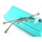 TIFFANY/ティファニー　TF1170D　6105　メガネフレーム　-国内正規品-　フチなし　女性　レディース　掛けやすさ抜群　シリコンパッド　2025　特別価格