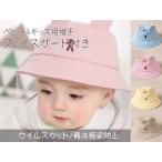 子供用フェイスシールド/ねずみデザイン【ブルー/サイズ：48】飛沫防止/フェイスガード/ベビー/帽子/赤ちゃん/予防/フェイスカバー取り外し不可