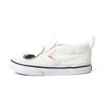 VANS × Peanuts Vans Peanuts сотрудничество Snoopy лицо patch боа туфли без застежки 12cm белый обувь baby 