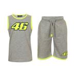 YAMAHA VR46 барен Tino * Rossi Kids SUMMER SET верх и низ в комплекте 8-9Years CLASSIC GREY