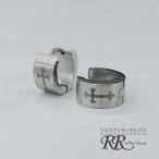  серьги Cross 10 знак . одним движением futoshi . серебряный мужской женский рекомендация простой 