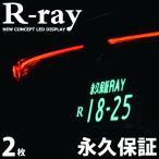 ショッピングプレート 字光式ナンバープレート LED 照明器具 R-ray アールレイ 2枚セット 1台分 国土交通省認可要件準拠 車検対応 永久保証 日本製 薄型フレーム LEDナンバー