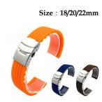 時計バンド 腕時計 交換ベルトストラップ シリコーン ナイロン シリコン 防水　zs1085