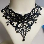 Yahoo! Yahoo!ショッピング(ヤフー ショッピング)ハンドメイド 黒 ゴシック レース ネックレス チョーカー 首飾