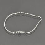 Yahoo! Yahoo!ショッピング(ヤフー ショッピング)ブレスレット チェーン シルバー925 変形ボールBRチェーン 幅2.0mm 長さ18cm｜鎖 銀 Silver アクセサリー レディース メンズ