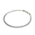 Yahoo! Yahoo!ショッピング(ヤフー ショッピング)ブレスレット チェーン シルバー925 2面カット喜平チェーン 幅3.7mm 長さ18cm｜鎖 銀 Silver アクセサリー レディース メンズ
