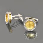 [2 шт. комплект ] запонки кнопка латунь Gold цвет . Cubic Zirconia ........ запонки l кафф links аксессуары мужской 