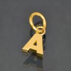 ペンダントトップ 18金 イエローゴールド A イニシャルのペンダント SSサイズ ペンダントヘッドのみ|K18YG 18k 貴金属 レディース メンズ