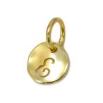 Yahoo! Yahoo!ショッピング(ヤフー ショッピング)ペンダントトップ 18金 イエローゴールド E ラウンド型イニシャルのペンダント ペンダントヘッドのみ｜K18YG 18k 貴金属 レディース メンズ