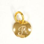 Yahoo! Yahoo!ショッピング(ヤフー ショッピング)ペンダントトップ 18金 イエローゴールド R ラウンド型イニシャルのペンダント ペンダントヘッドのみ｜K18YG 18k 貴金属 レディース メンズ