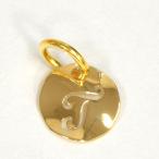 Yahoo! Yahoo!ショッピング(ヤフー ショッピング)ペンダントトップ 18金 イエローゴールド T ラウンド型イニシャルのペンダント ペンダントヘッドのみ｜K18YG 18k 貴金属 レディース メンズ