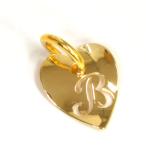 Yahoo! Yahoo!ショッピング(ヤフー ショッピング)ペンダントトップ 18金 イエローゴールド B ハート型イニシャルのペンダント ペンダントヘッドのみ｜K18YG 18k 貴金属 レディース