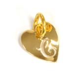 Yahoo! Yahoo!ショッピング(ヤフー ショッピング)ペンダントトップ 18金 イエローゴールド C ハート型イニシャルのペンダント ペンダントヘッドのみ｜K18YG 18k 貴金属 レディース