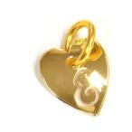 Yahoo! Yahoo!ショッピング(ヤフー ショッピング)ペンダントトップ 18金 イエローゴールド E ハート型イニシャルのペンダント ペンダントヘッドのみ｜K18YG 18k 貴金属 レディース