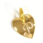 Yahoo! Yahoo!ショッピング(ヤフー ショッピング)ペンダントトップ 18金 イエローゴールド P ハート型イニシャルのペンダント ペンダントヘッドのみ｜K18YG 18k 貴金属 レディース