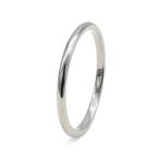 ショッピングピンキーリング 指輪 PT900 プラチナ 甲丸リング 幅1.5mm ピンキーリングもございます 地金リング｜900pt レディース メンズ