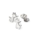 Yahoo! Yahoo!ショッピング(ヤフー ショッピング)【バラ売り/1個】 ピアス サージカルステンレス キリンモチーフのピアス きりん ジラフ