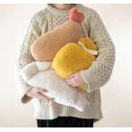 ショッピング餃子 ヤミーウォーマー　クッションウォーマー　餃子　もち巾着　エビフライ　毛ガニ　タイヤキ　あったか　クッション　シリカゲル＆セラミックボール　レンチン