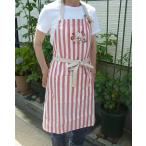 ムーミン　エプロン　mama`s Tea party　ピンクストライプ 【メール便利用商品です】
