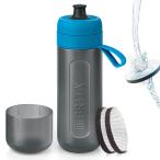 ブリタ 水筒 携帯用 浄水ボトル 600ml アクティブ ブルー マイクロディスクフィルター 2個付日本正規品