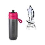 ブリタ 水筒 直飲み 600ml 携帯用 浄水器 ボトル カートリッジ 1個付き フィル&ゴー アクティブ ピンク 日本正規品