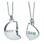 [Out of Print] East and West Egg Necklace (The Great Gatsby) (Silver)