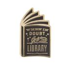 [Out of Print] Hermione Granger / When in doubt, go to the library Enamel Pin - ハーマイオニー・グレンジャー (ハリー・ポッター) ピンバッジ
