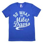 Miles Davis / So What Plus Size Tee (Blue) - マイルス・デイヴィス Tシャツ