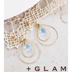 プラスグラム +GLAM ティア ブルートパーズ スタッドピアス