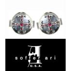 ソファアリ SofferAri ミディアム O.G. クロス 9 ルビー カフリンクス CUFFLINKS カフスボタン