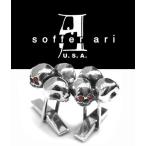 ソファアリ SofferAri モーフィン スリーサム カフリングス w ルビーズ CUFFLINKS カフスボタン