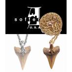 ソファアリ SofferAri グレート ホワイト シャーク トゥース ペンダント ナチュラル K18 ゴールド ベイル ゴールド カルテルチェーン ネックレス