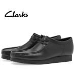 Clarks Wallabee メンズ ワラビー ブラックレザー 表革 モカシン