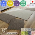 タイルカーペット 50×50 1枚単位 洗える 防音 防炎 抗菌 防臭 消臭 防炎 制電 低ホル 滑り止め 床暖房対応 / ECOマット