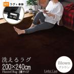 ショッピングホットカーペットカバー ホットカーペットセット 3畳 カバー付き 抗菌 防臭 防ダニ 本体サイズ約176×235cm ブラウン 自動オフ ライトキャスト