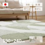 ラグ マット カーペット 3畳 190×240cm 日本製 防ダニ 抗菌防臭 抗ウイルスアレルゲン 消臭 ホットカーペットカバー シンプル ジャスト