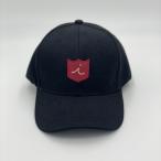 ゴルフ キャップ  シンプル ブランド 無地 アジャスタブル ハット イリアックゴルフ 黒赤クロコアーガイル　Iliac Golf Adjustable Hat Black Red Croc Argyle